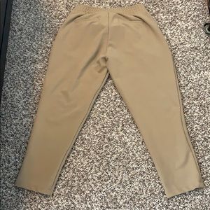 Shinestar Pants & Jumpsuits | Cropped Kaki Colored Dress Pants Elastic Waist | Poshmark